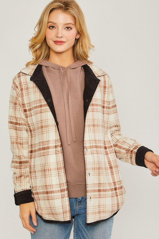 Corduroy Reversible Button Down Jacket