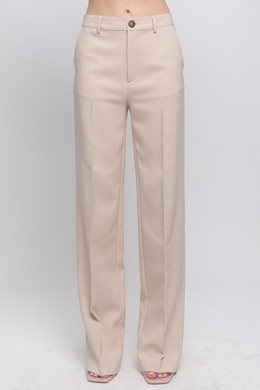 STRAIGHT LEG BLAZER PANTS