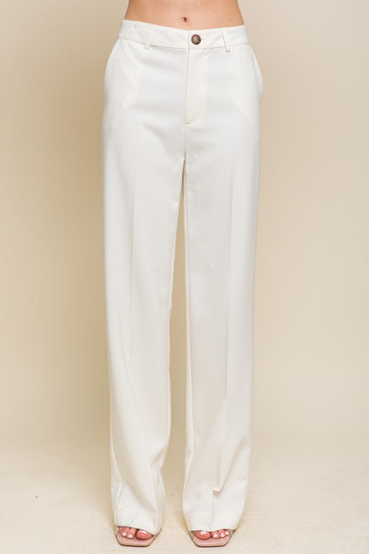 STRAIGHT LEG BLAZER PANTS