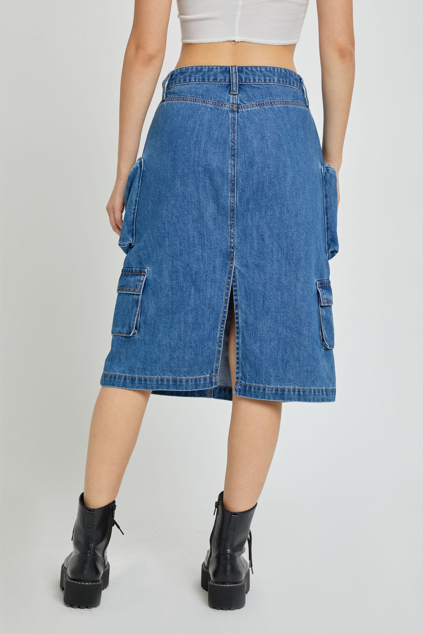 Y2K MIDI CARGO SKIRT