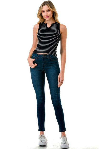 SEAMLESS STRIPE TANK TOP