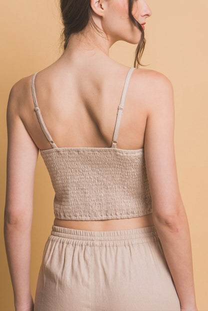 LINEN CAMI TOP