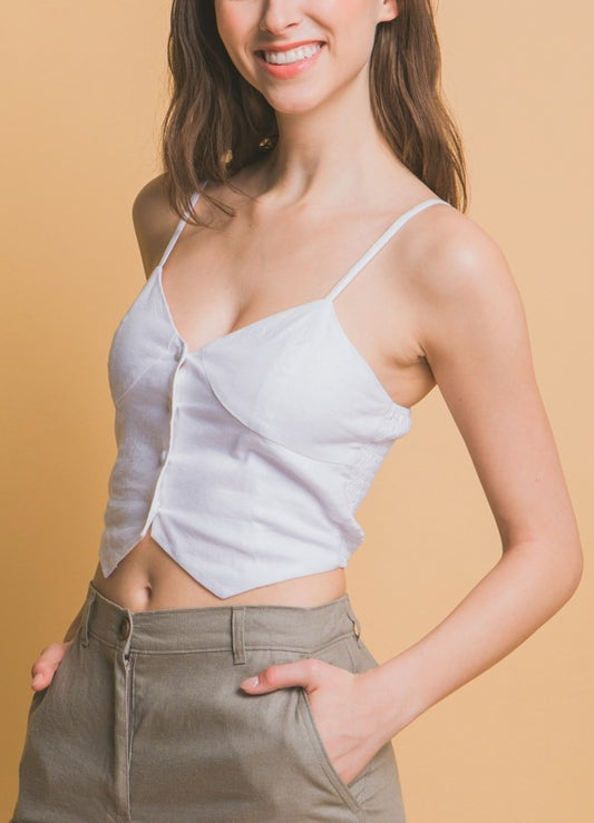 LINEN CAMI TOP