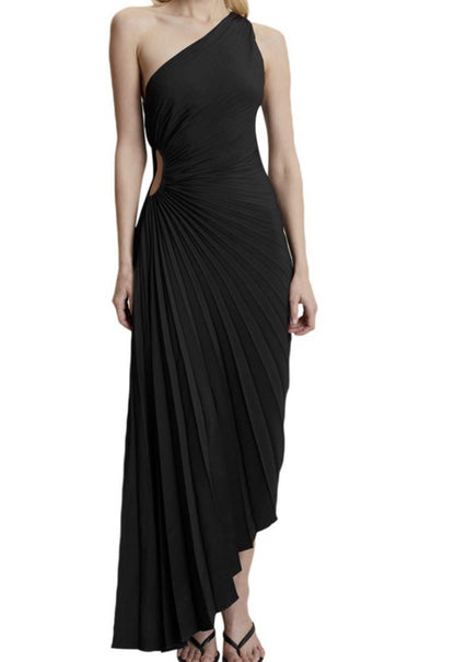delfina matte pleated dress A.L.C. Delfina Matte Pleated Dress