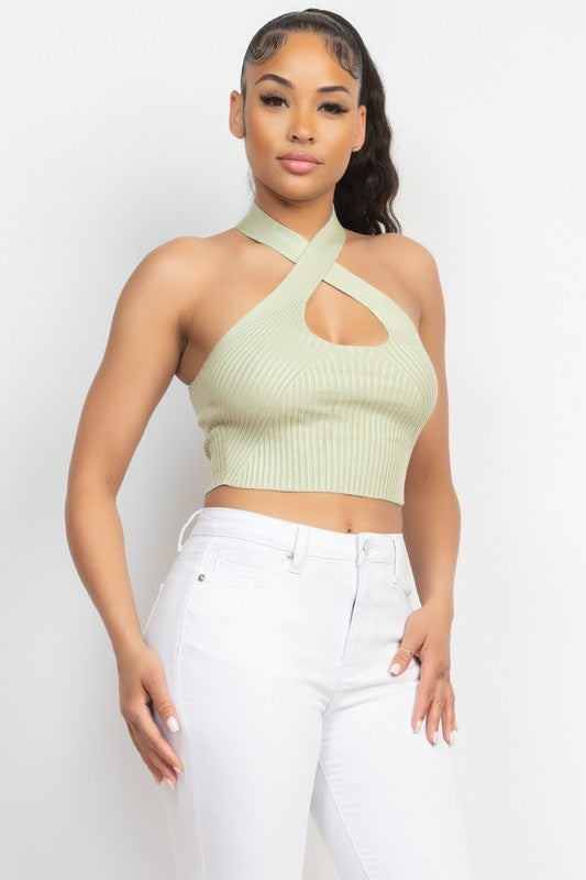 HALTER NECK CROP TOP