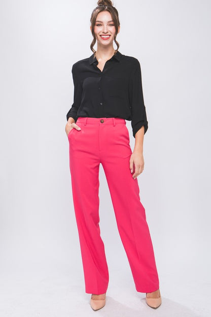 STRAIGHT LEG BLAZER PANTS