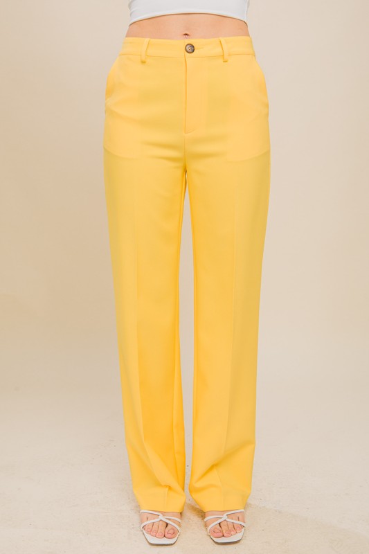 STRAIGHT LEG BLAZER PANTS