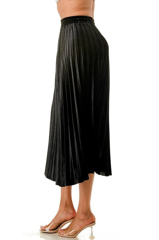 PLEATED LONG SKIRT