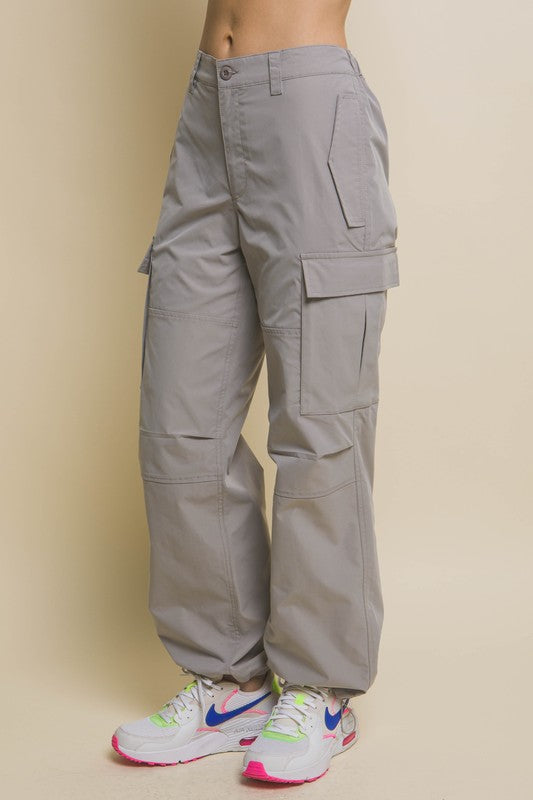 Cargo Pants With Elastic Waist Band