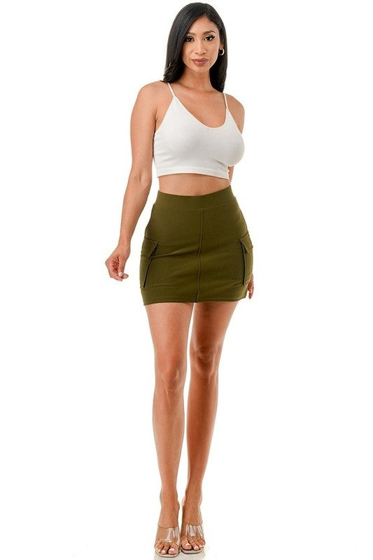 CARGO MINI SKIRT