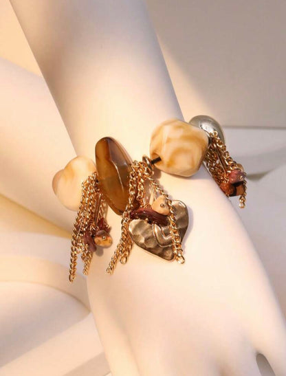 1 PC EXAGGERATED RESIGN ASYMMETRIC BRACELET