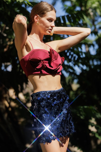 SEQUIN MINI SKIRT