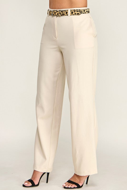 BELT DETAIL PANTS