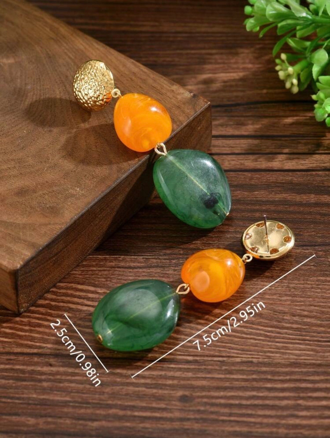 ELEGANT ASYMMETRICAL GEOMETRIC EARRINGS