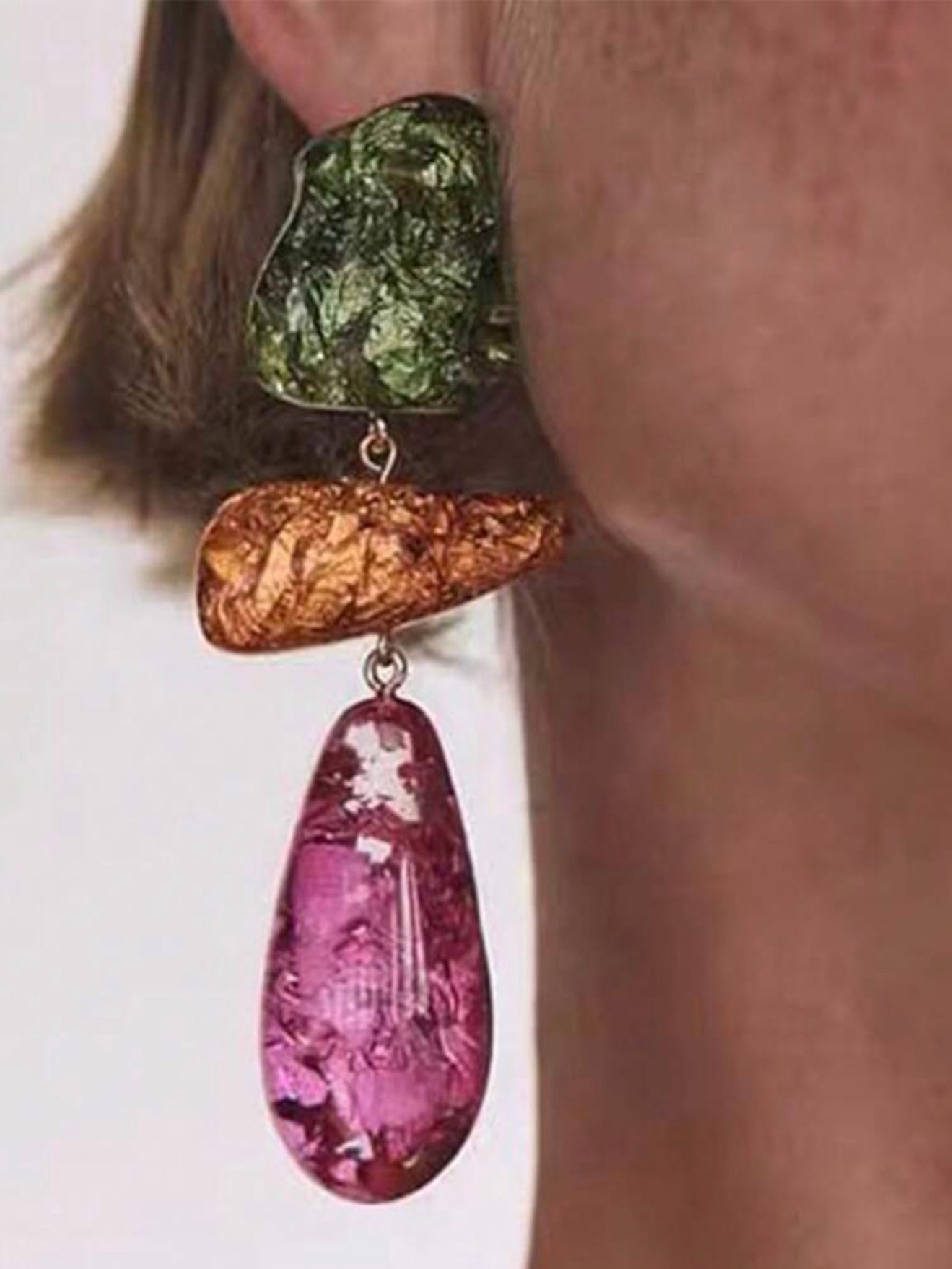 COLOR RESIGN EARRINGS