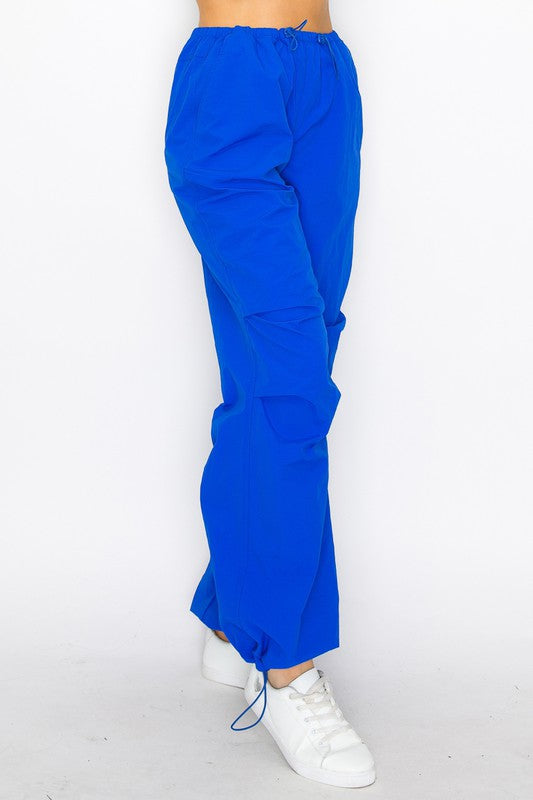 ELASTIC PARACHUTE SOLID PANTS