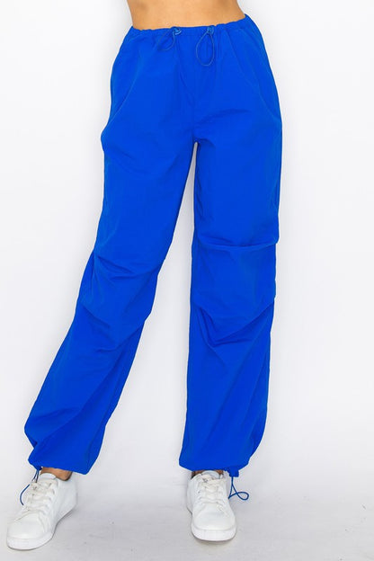 ELASTIC PARACHUTE SOLID PANTS