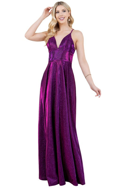 SPARK GLITTER MAXI COCKTAIL DRESS