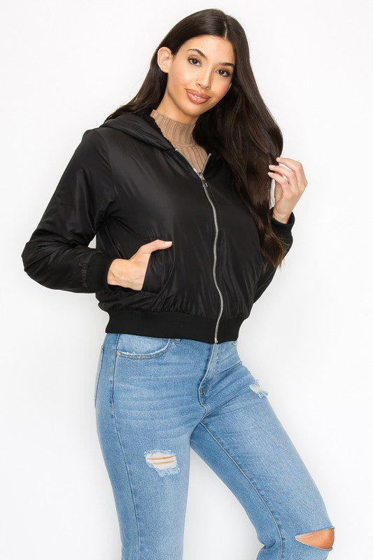 Reversibvle Hoodie Zip Jacket