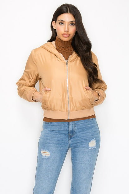 Reversibvle Hoodie Zip Jacket