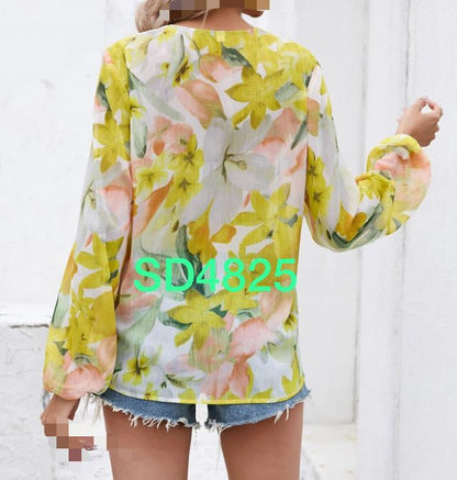 PRINTED FLORAL BLOUSE