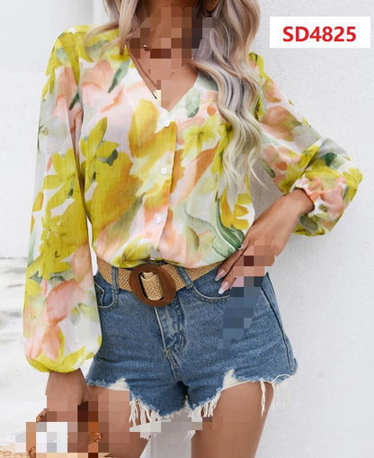 PRINTED FLORAL BLOUSE