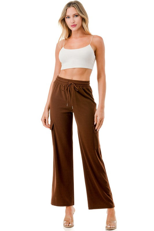 WIDE LEG CARGO PANTS