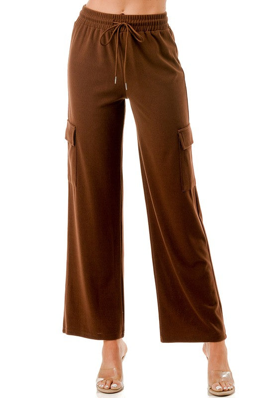 WIDE LEG CARGO PANTS