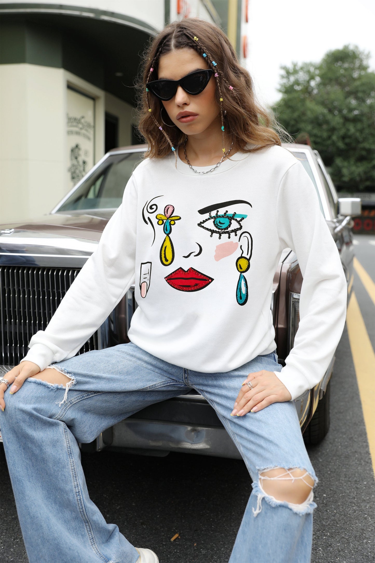 CRY LONG SLEEVES Sweatshirt