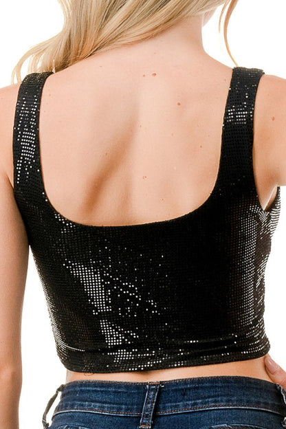 GLITTER TANK TOP