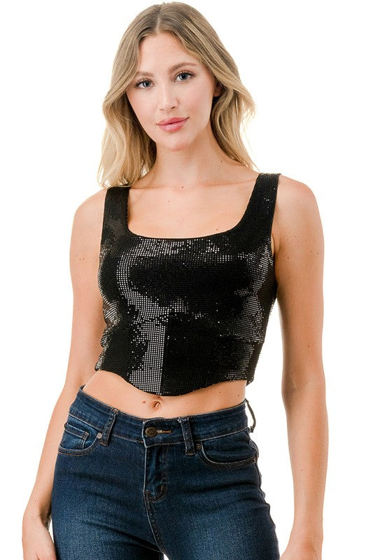 GLITTER TANK TOP