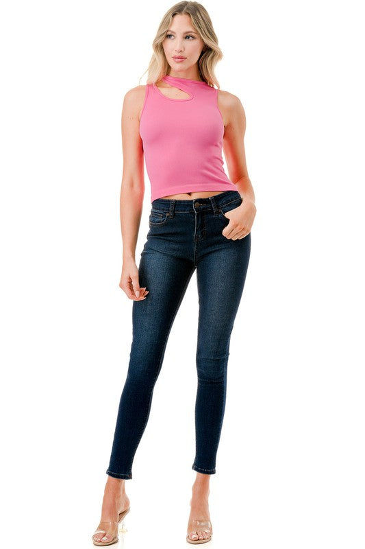 SEAMLESS CUTOUT TANK TOP