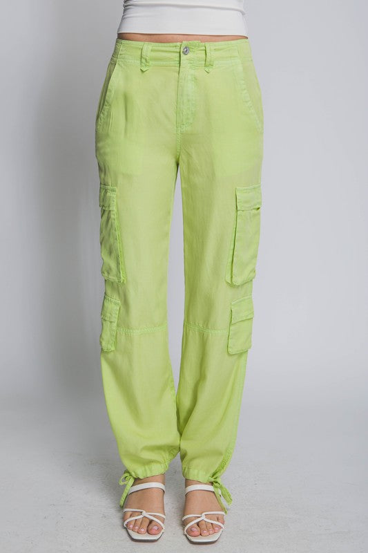 LONG CARGO PANTS WITH SIDE POCKETS