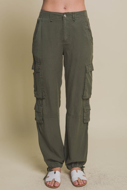 LONG CARGO PANTS WITH SIDE POCKETS