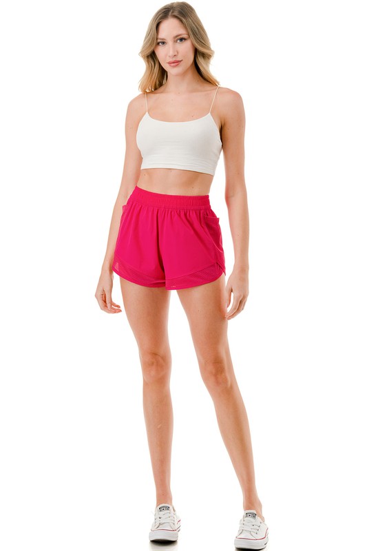 QUICKDRY MESH PANELED SHORTS