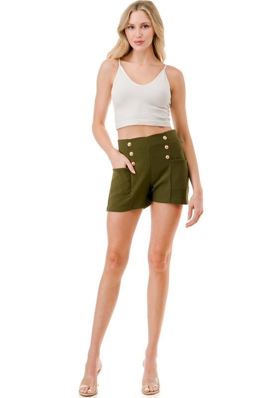 SCUBA BUTTONED SHORTS