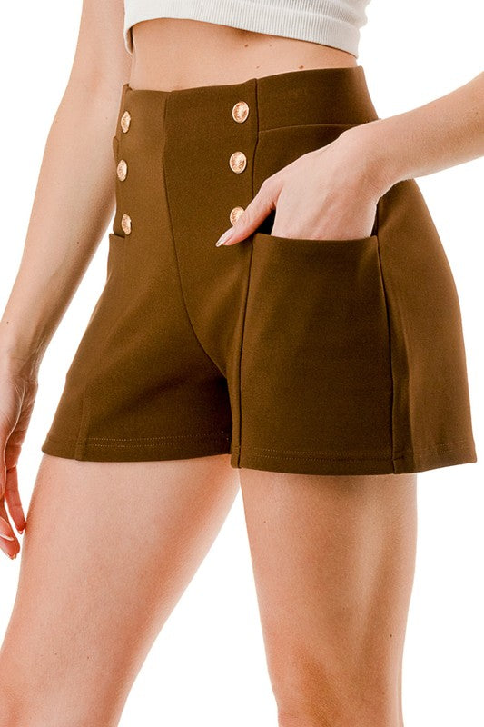 SCUBA BUTTONED SHORTS