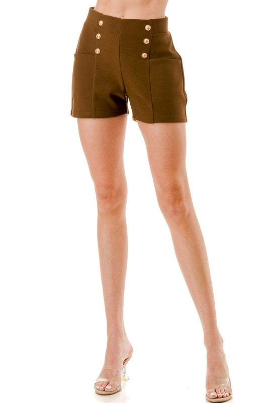 SCUBA BUTTONED SHORTS