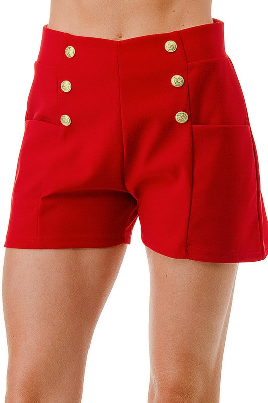 SCUBA BUTTONED SHORTS