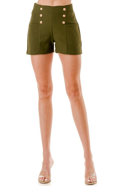 SCUBA BUTTONED SHORTS