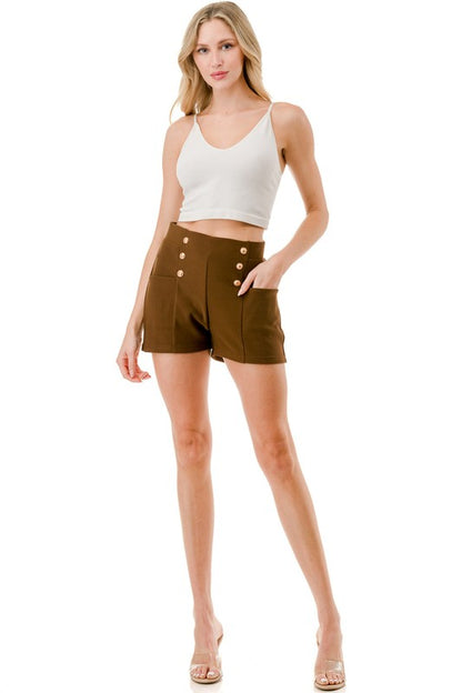 SCUBA BUTTONED SHORTS