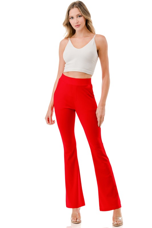 YOGA FABRIC BELL BOTTOM PANTS