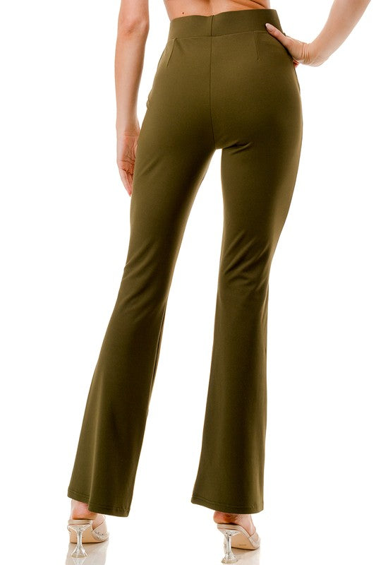 YOGA FABRIC BELL BOTTOM PANTS