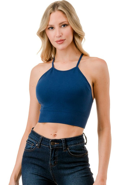 HALTER NECK CROP TOP