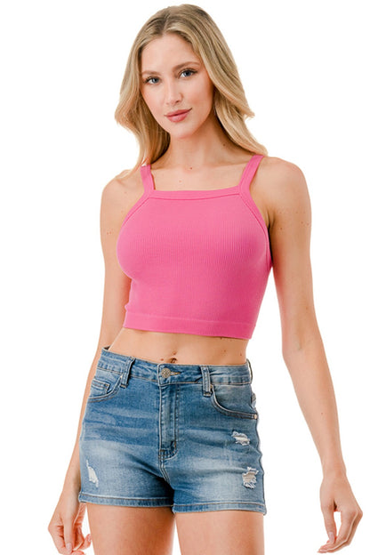 CAMI-TANKTOP MIT ECKIGEM AUSSCHNITT