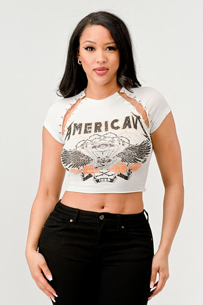 CROP GRAPHIC T-SHIRT