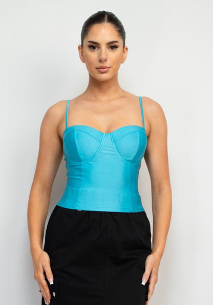 BUSTIER CORSET CAMI TANK TOP