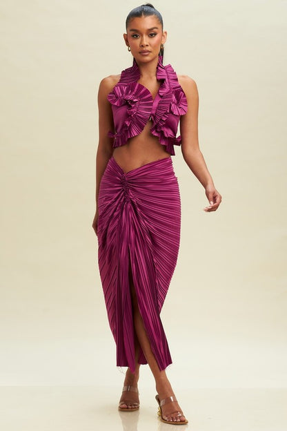 PLEATED RESORT SET