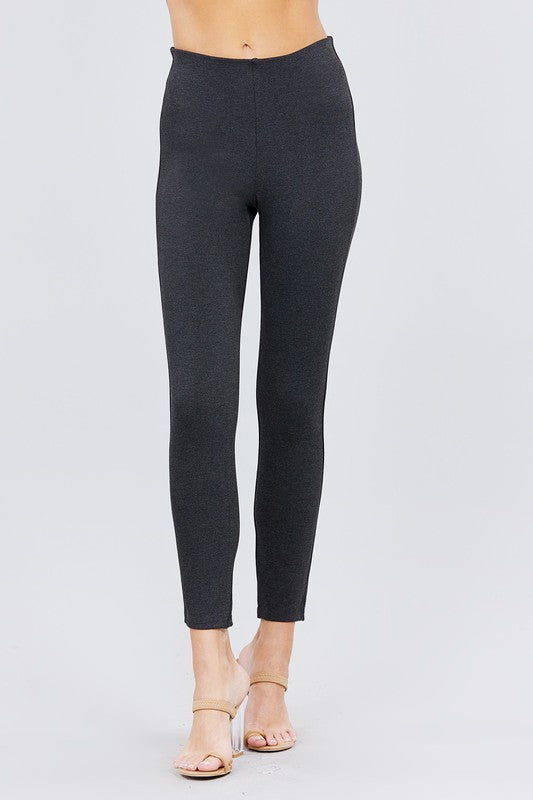 WAIST ELASTIC BAND PONTE PANTS