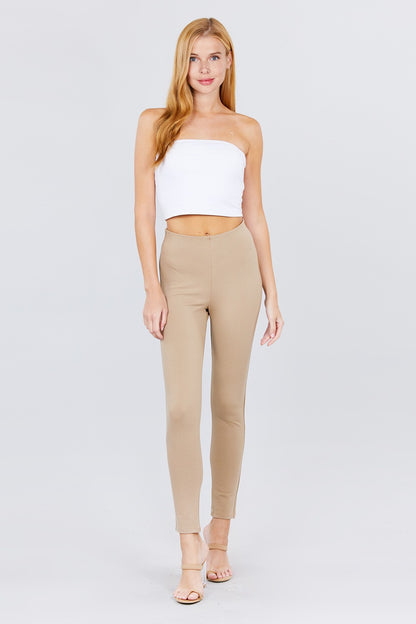 WAIST ELASTIC BAND PONTE PANTS